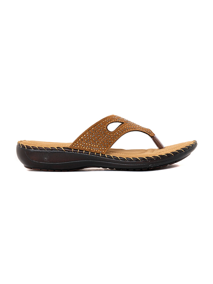Khadim Flat Slip On Sandal for Women