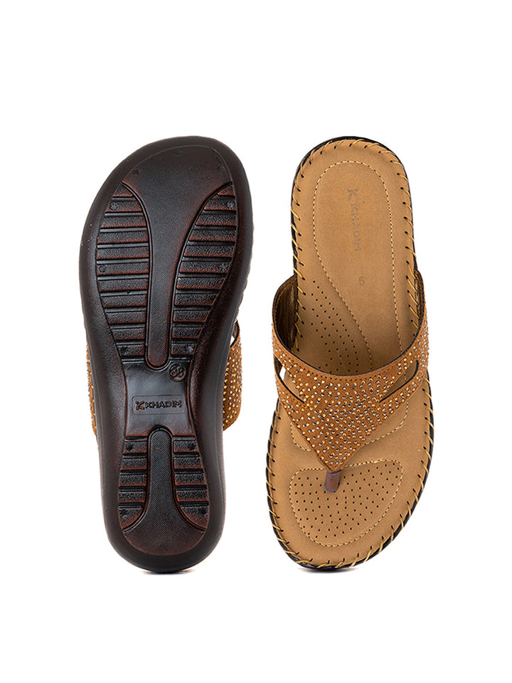 Khadim Flat Slip On Sandal for Women