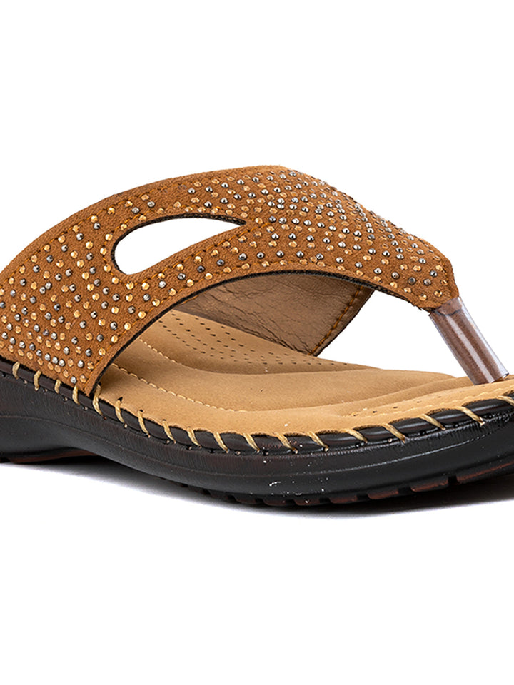 Khadim Flat Slip On Sandal for Women
