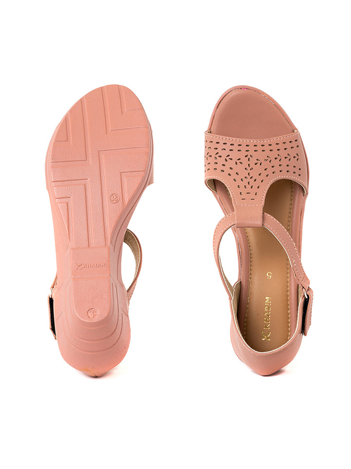 Khadim Wedge Heel D'orsay Sandal for Women