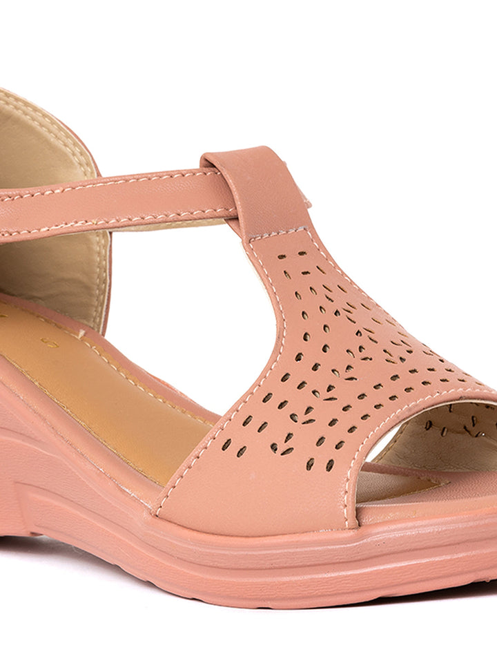 Khadim Wedge Heel D'orsay Sandal for Women