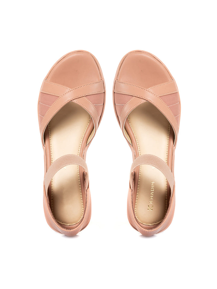 Khadim Wedge Heel D'orsay Sandal for Women