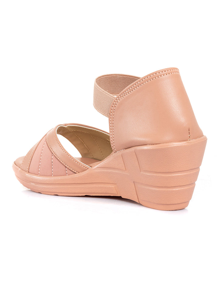 Khadim Wedge Heel D'orsay Sandal for Women