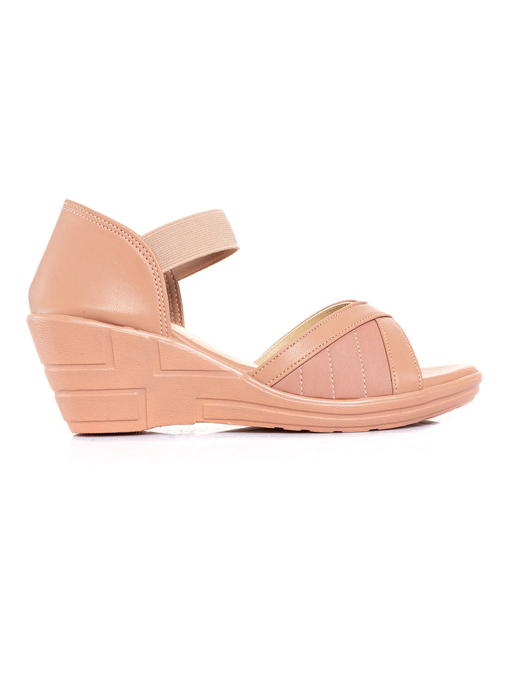 Khadim Wedge Heel D'orsay Sandal for Women