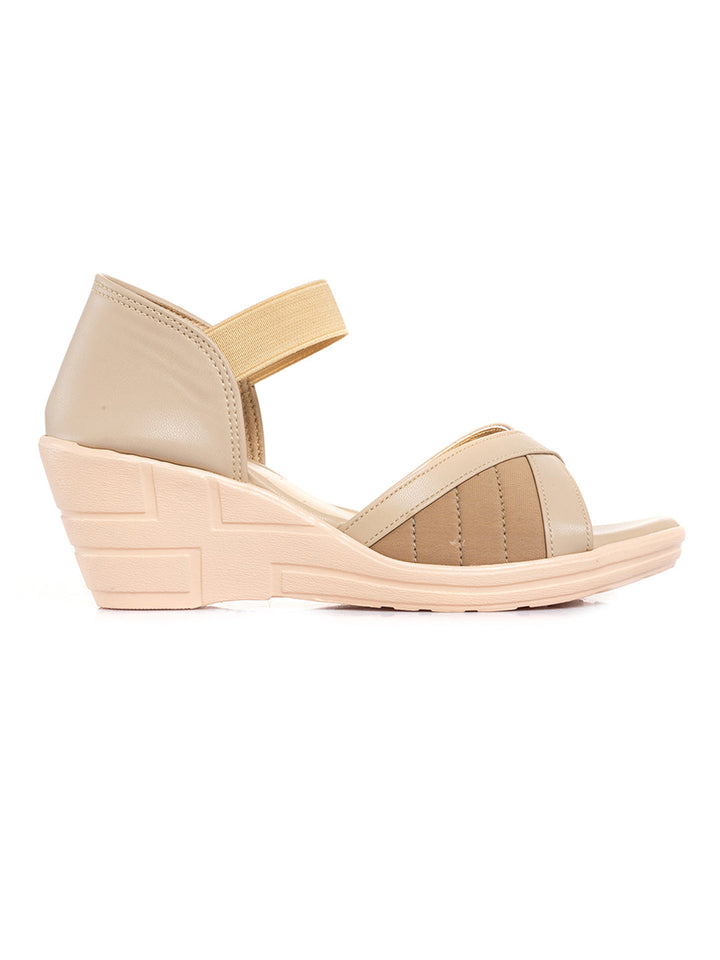 Khadim Wedge Heel D'orsay Sandal for Women