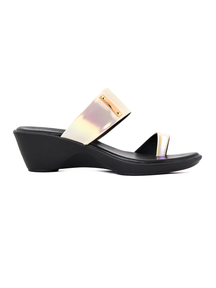 Khadim Cleo Wedge Heel Slip On Sandal for Women