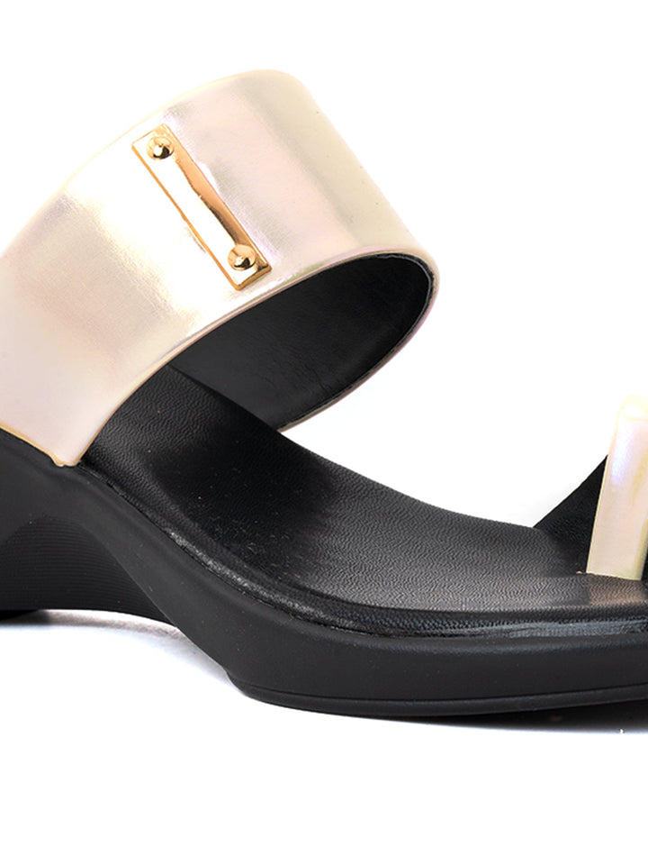 Khadim Cleo Wedge Heel Slip On Sandal for Women