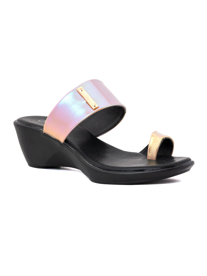 Khadim Cleo Wedge Heel Slip On Sandal for Women