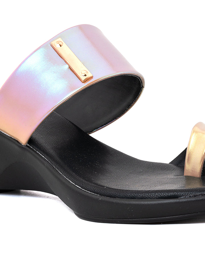 Khadim Cleo Wedge Heel Slip On Sandal for Women