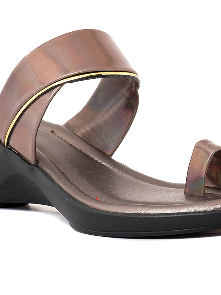Khadim Cleo Wedge Heel Slip On Sandal for Women