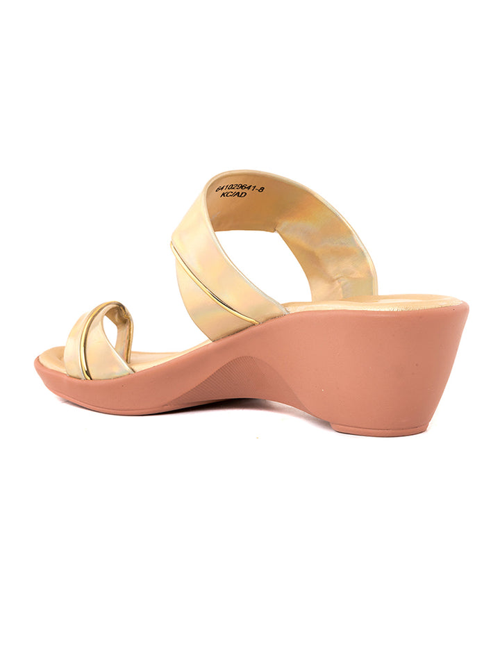 Khadim Cleo Wedge Heel Slip On Sandal for Women