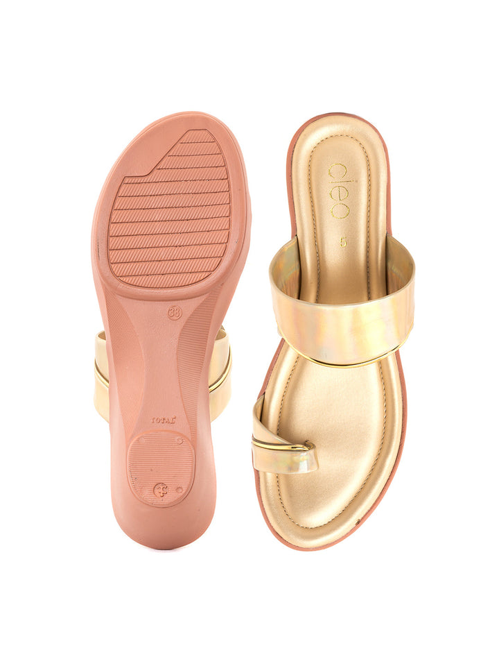 Khadim Cleo Wedge Heel Slip On Sandal for Women