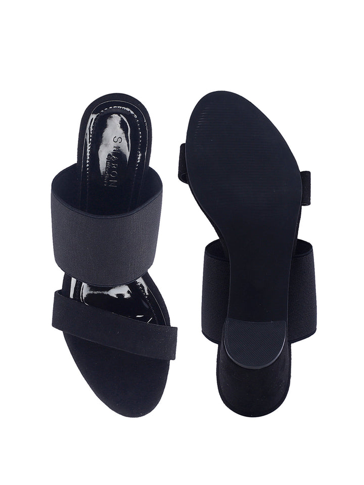 Khadim Sharon High Heel Block Mule Slip On Sandal for Women