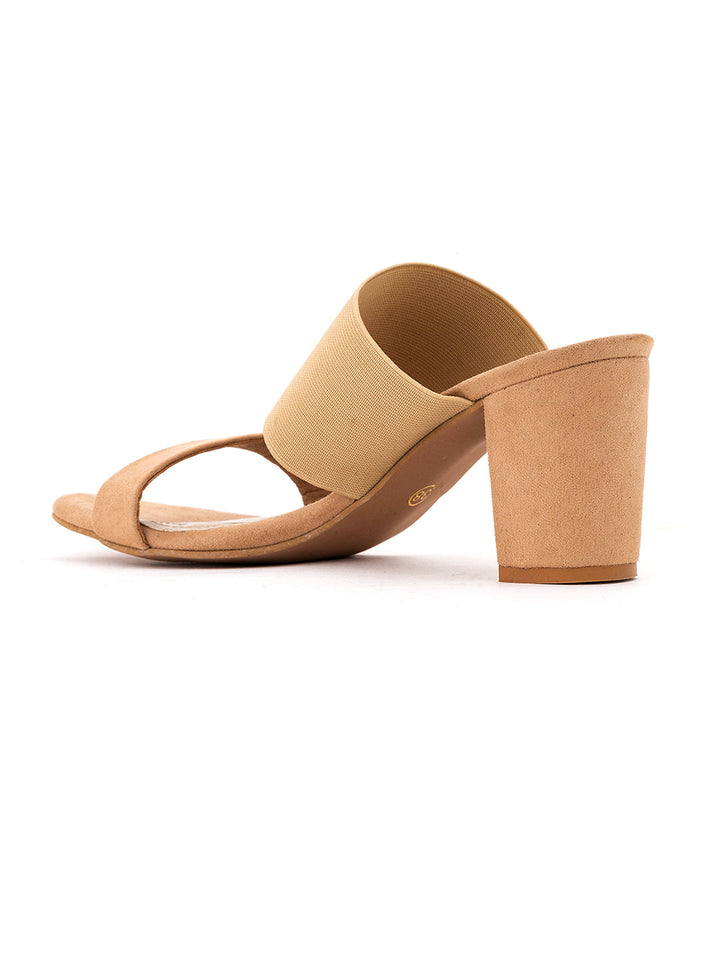 Khadim Sharon High Heel Block Mule Slip On Sandal for Women