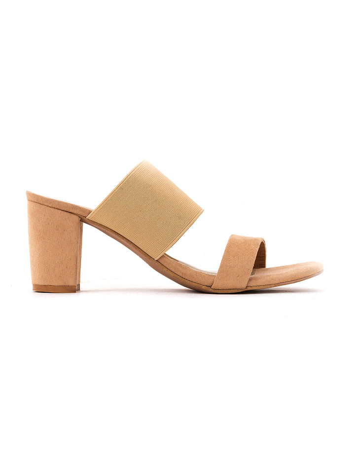 Khadim Sharon High Heel Block Mule Slip On Sandal for Women
