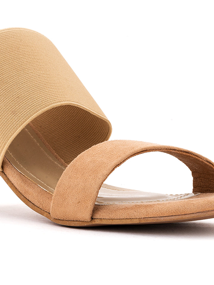 Khadim Sharon High Heel Block Mule Slip On Sandal for Women