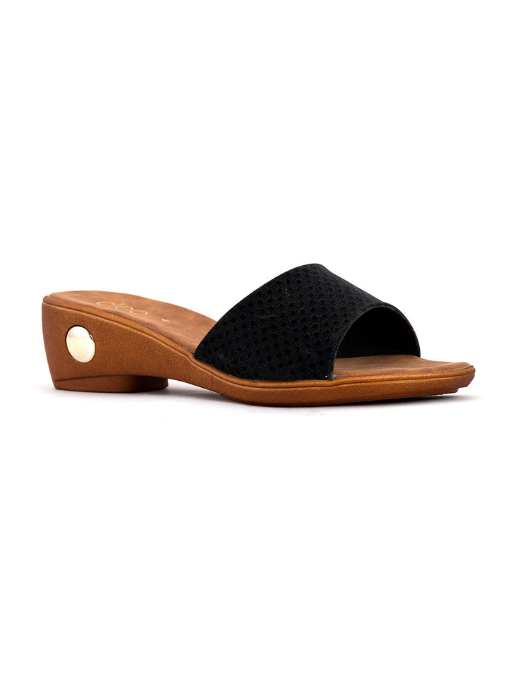 Khadim Block Heel Mule Slip On Sandal for Women