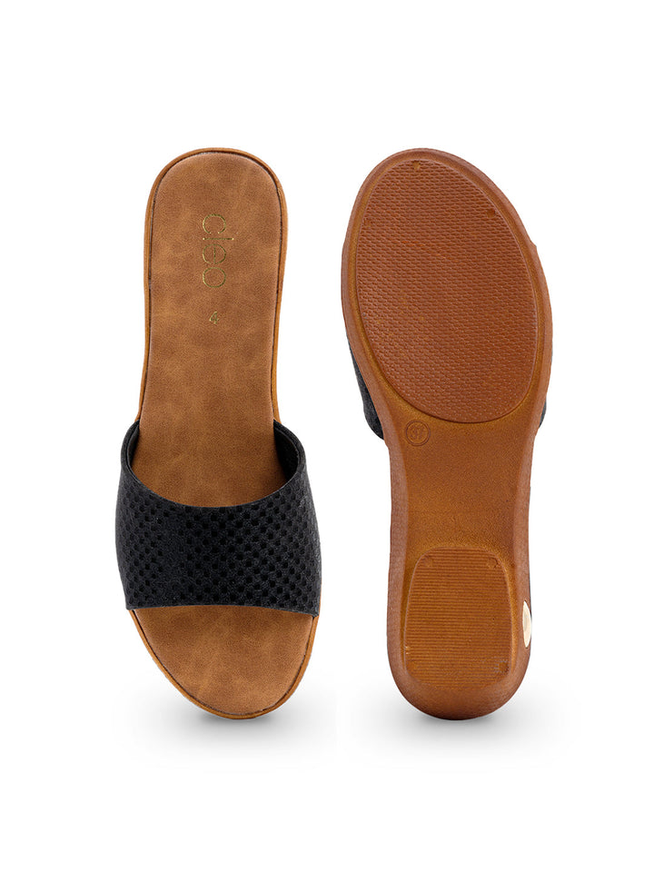 Khadim Block Heel Mule Slip On Sandal for Women