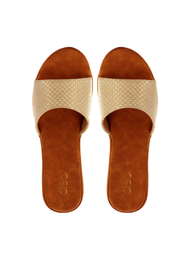 Khadim Block Heel Mule Slip On Sandal for Women