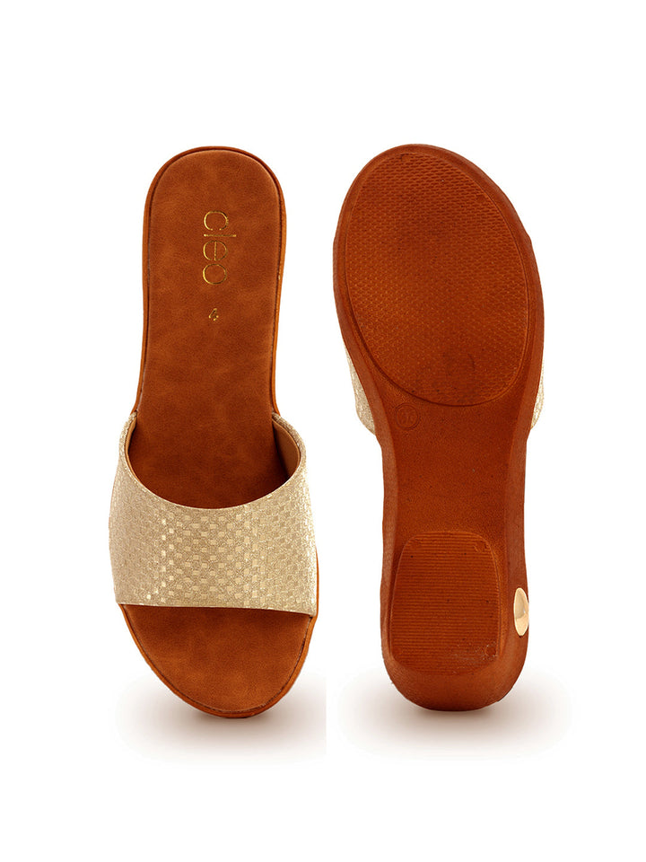 Khadim Block Heel Mule Slip On Sandal for Women