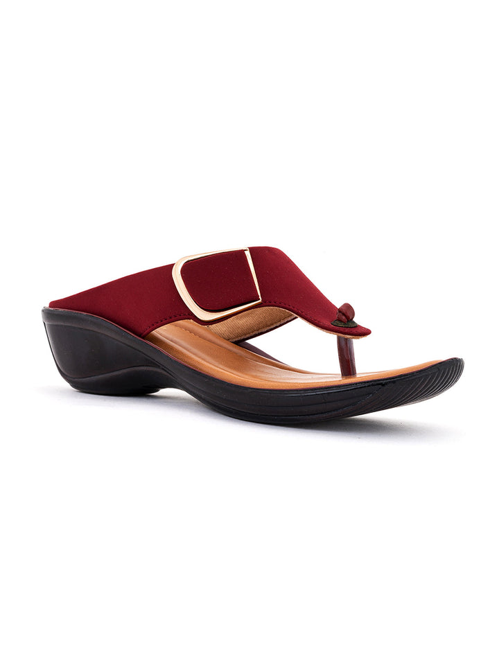 Khadim Wedge Heel Slip On Sandal for Women