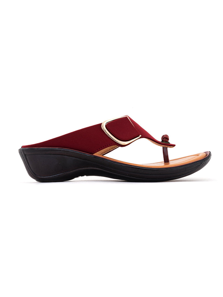 Khadim Wedge Heel Slip On Sandal for Women