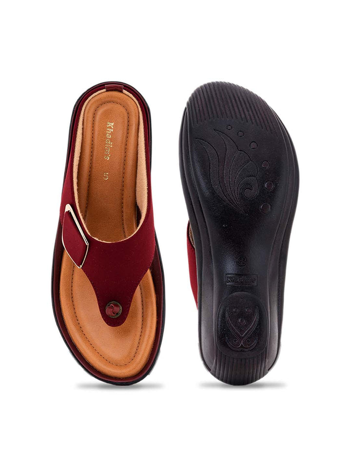 Khadim Wedge Heel Slip On Sandal for Women