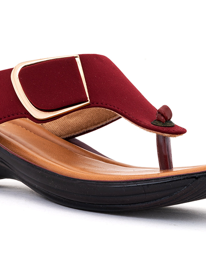 Khadim Wedge Heel Slip On Sandal for Women