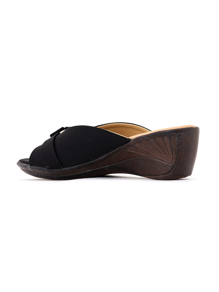 Khadim Wedge Heel Mule Slip On Sandal for Women