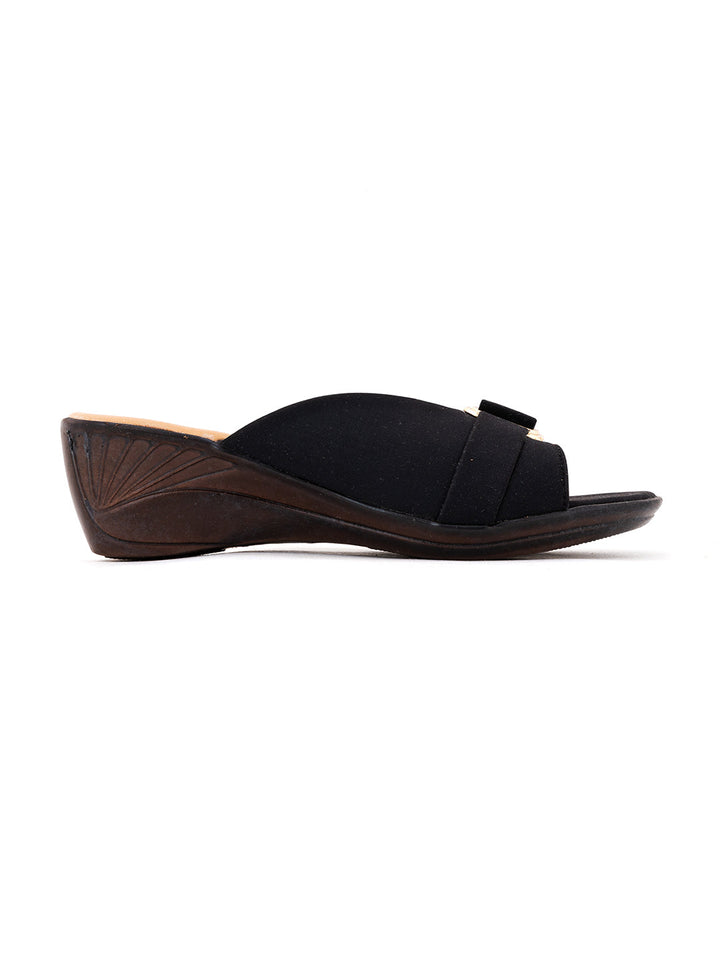 Khadim Wedge Heel Mule Slip On Sandal for Women