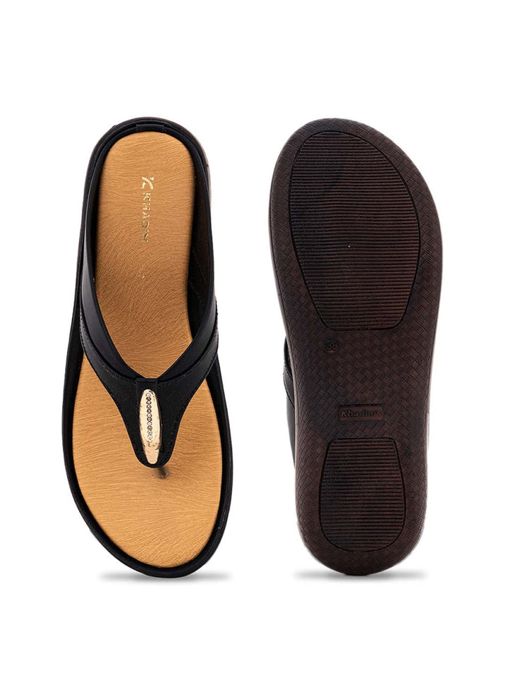 Khadim Heel Slip On Sandal for Women