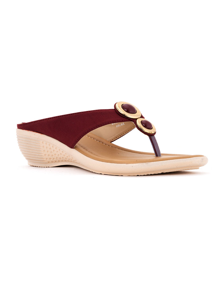 Khadim Wedge Heel Slip On Sandal for Women