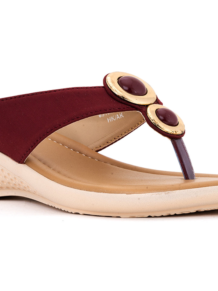 Khadim Wedge Heel Slip On Sandal for Women