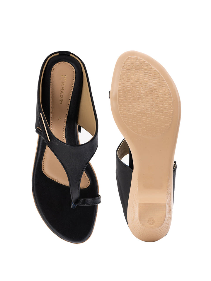 Khadim Cone Heel Slip On Sandal for Women