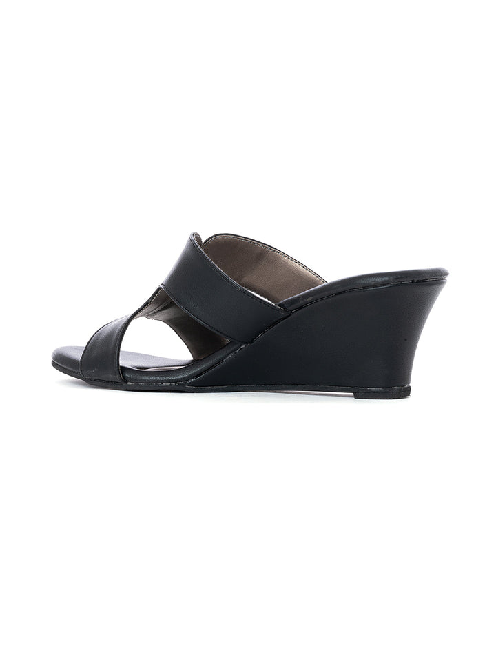 Khadim Sharon Wedge Heel Mule Slip On Sandal for Women