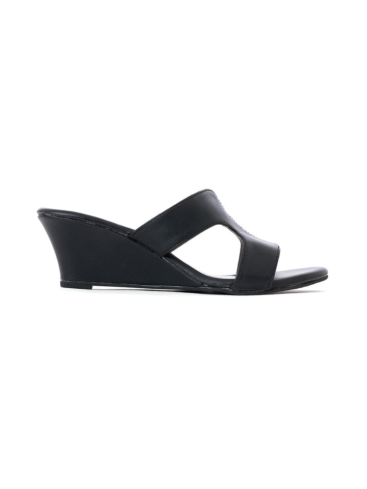 Khadim Sharon Wedge Heel Mule Slip On Sandal for Women