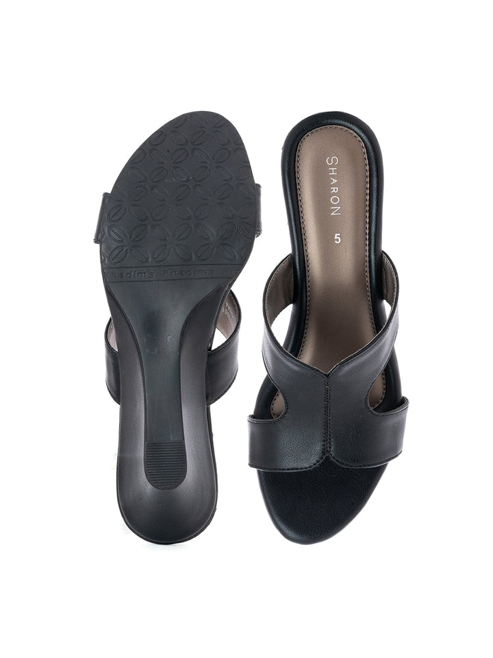 Khadim Sharon Wedge Heel Mule Slip On Sandal for Women