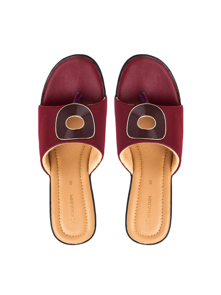 Khadim Wedge Heel Slip On Sandal for Women