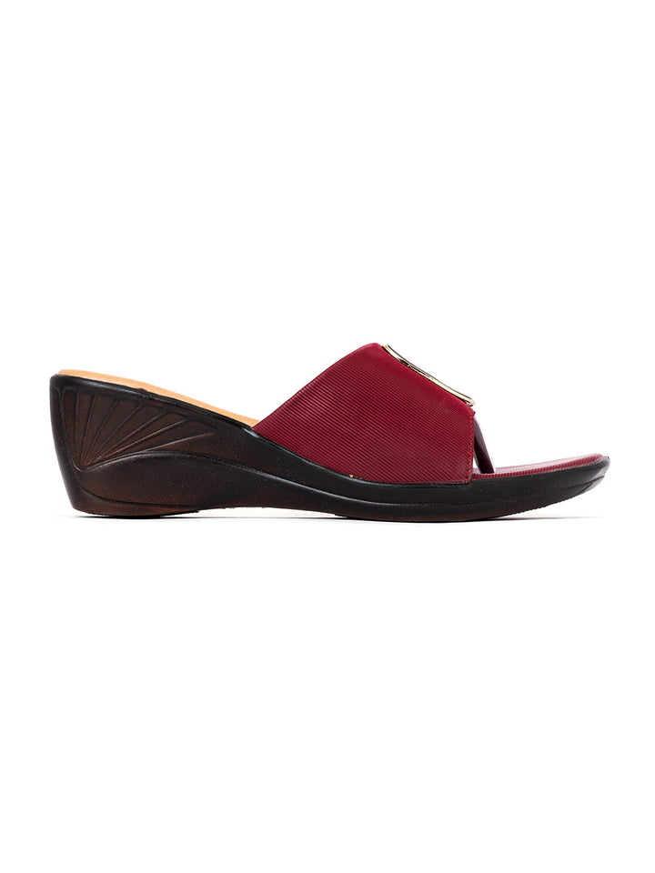 Khadim Wedge Heel Slip On Sandal for Women