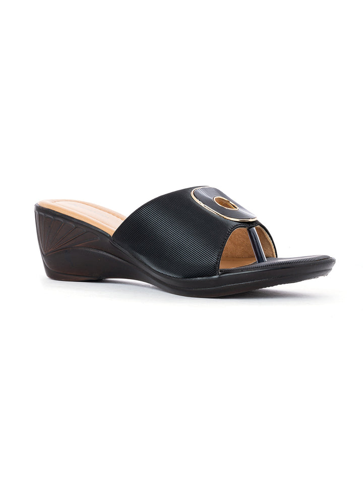 Khadim Wedge Heel Slip On Sandal for Women