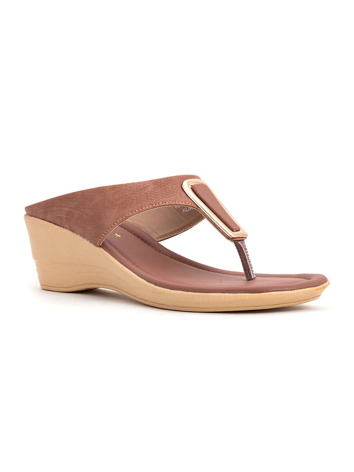 Khadim Wedge Heel Slip On Sandal for Women