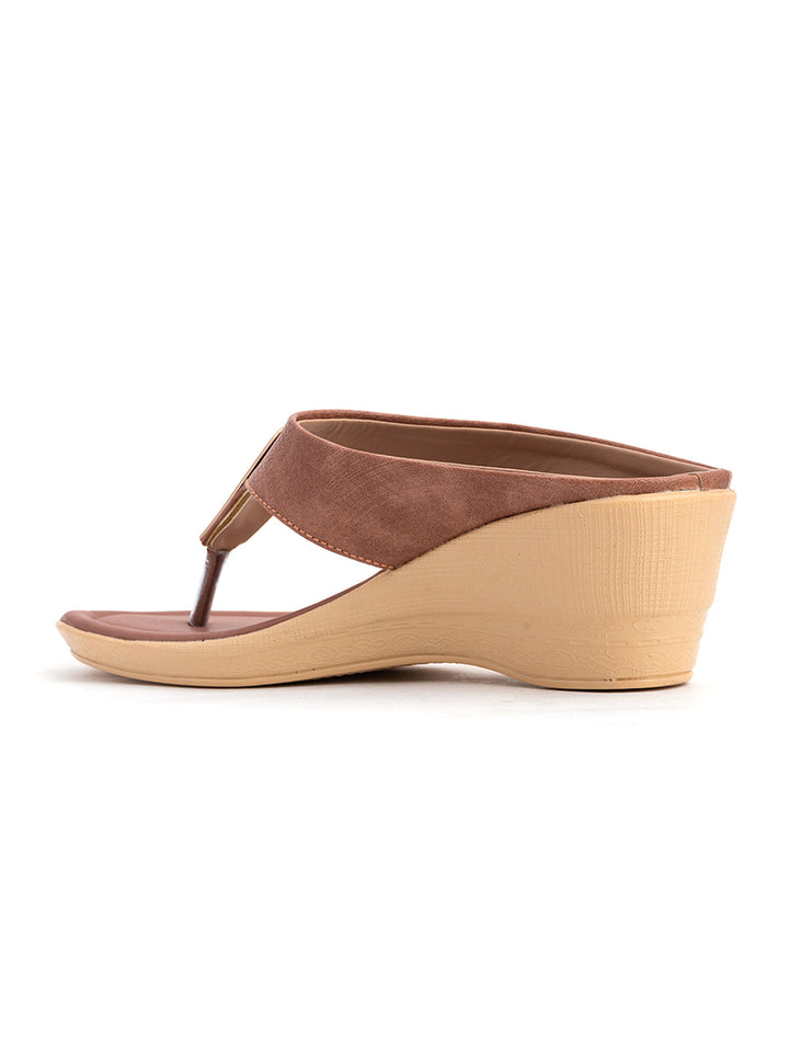 Khadim Wedge Heel Slip On Sandal for Women