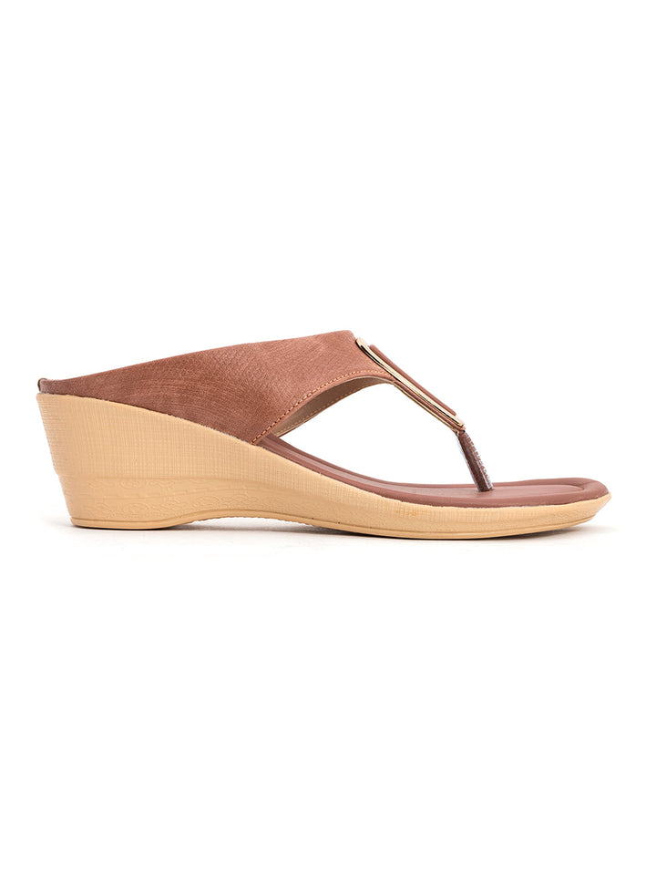 Khadim Wedge Heel Slip On Sandal for Women