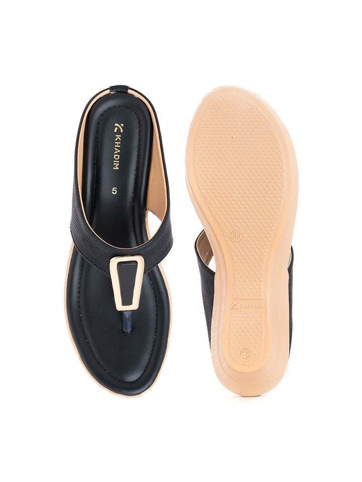 Khadim Wedge Heel Slip On Sandal for Women
