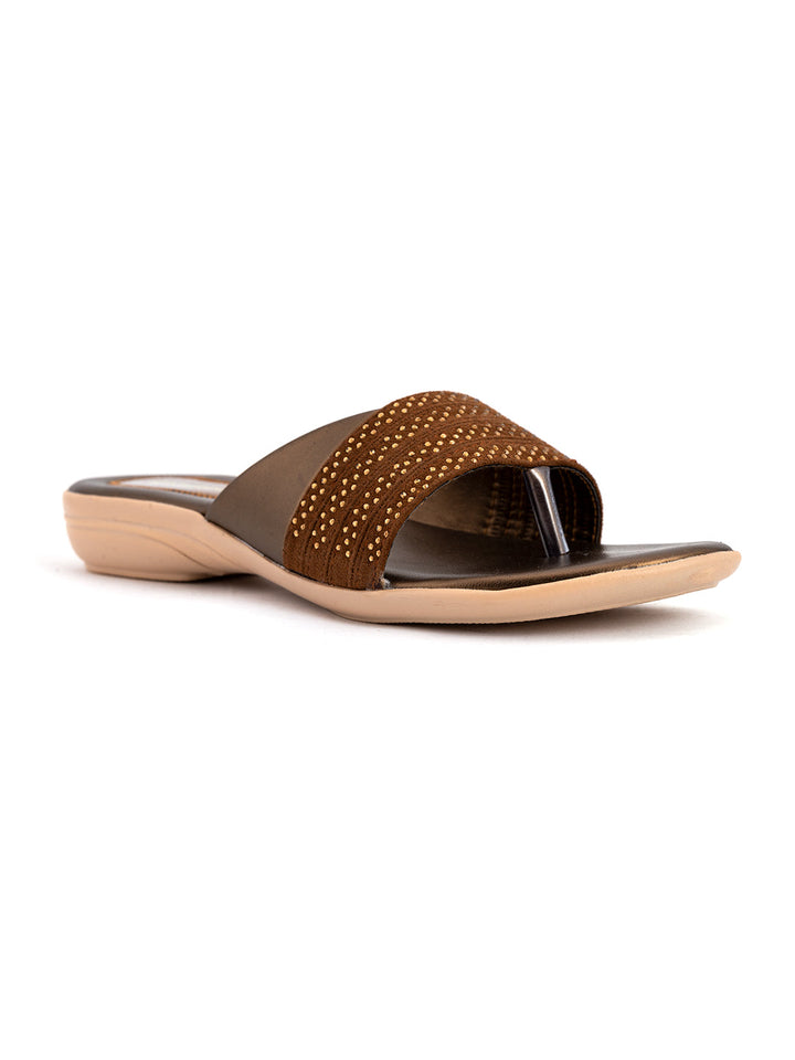 Khadim Flat Slip On Sandal for Women