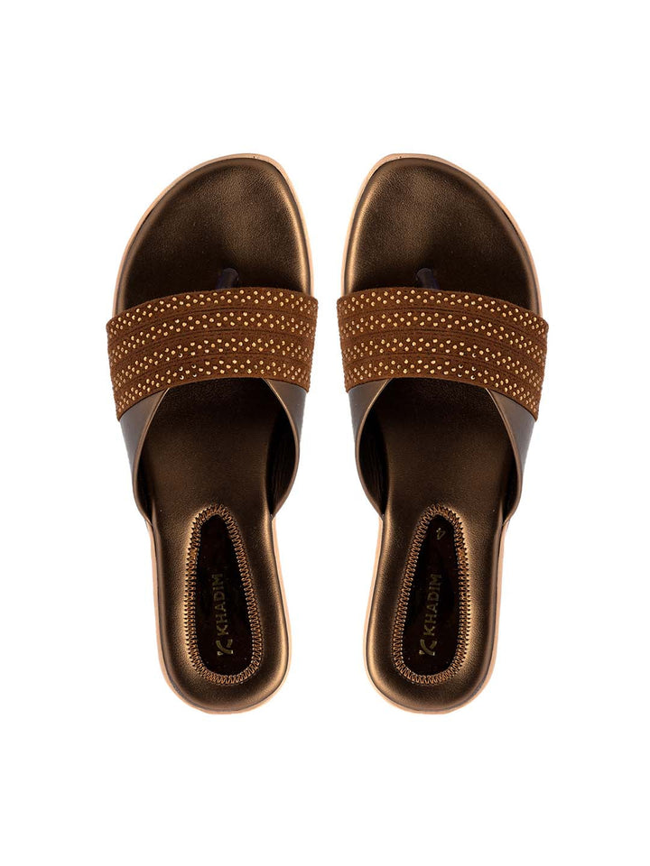 Khadim Flat Slip On Sandal for Women