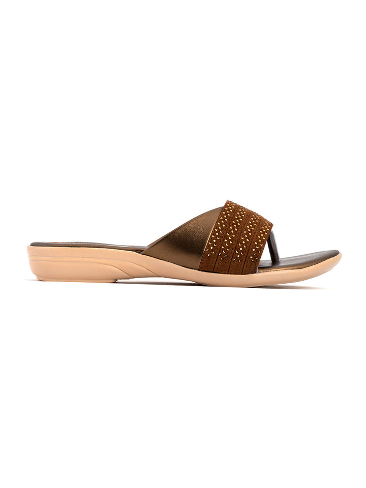 Khadim Flat Slip On Sandal for Women