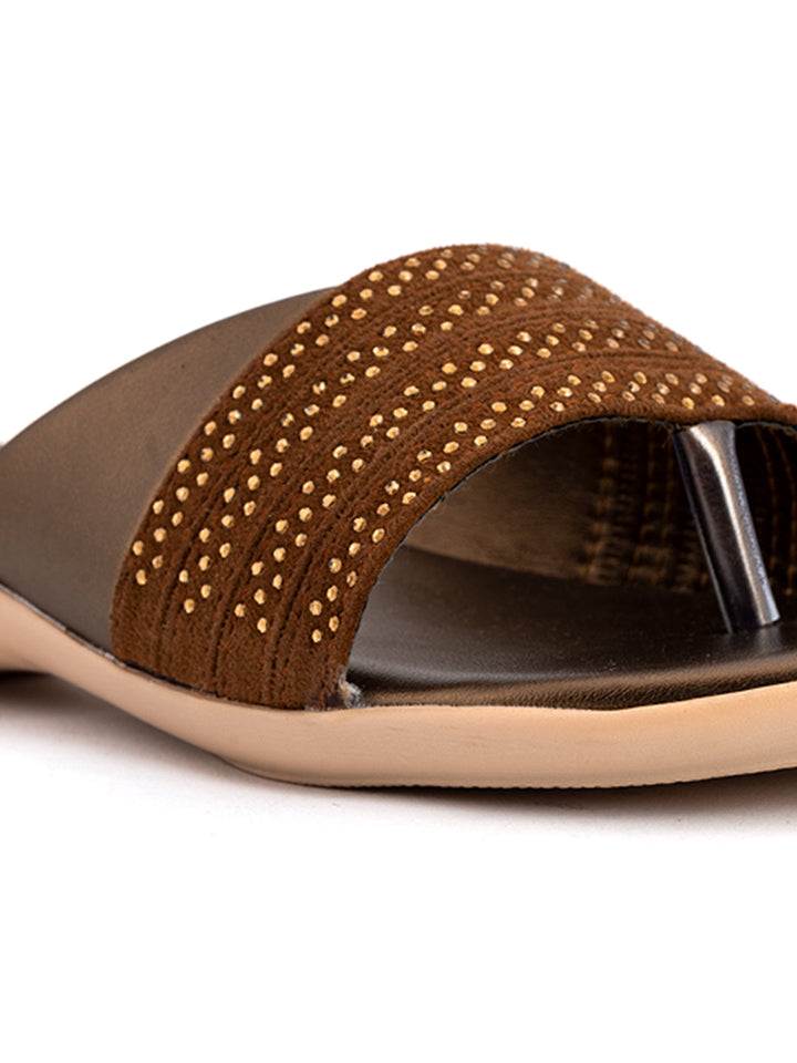 Khadim Flat Slip On Sandal for Women