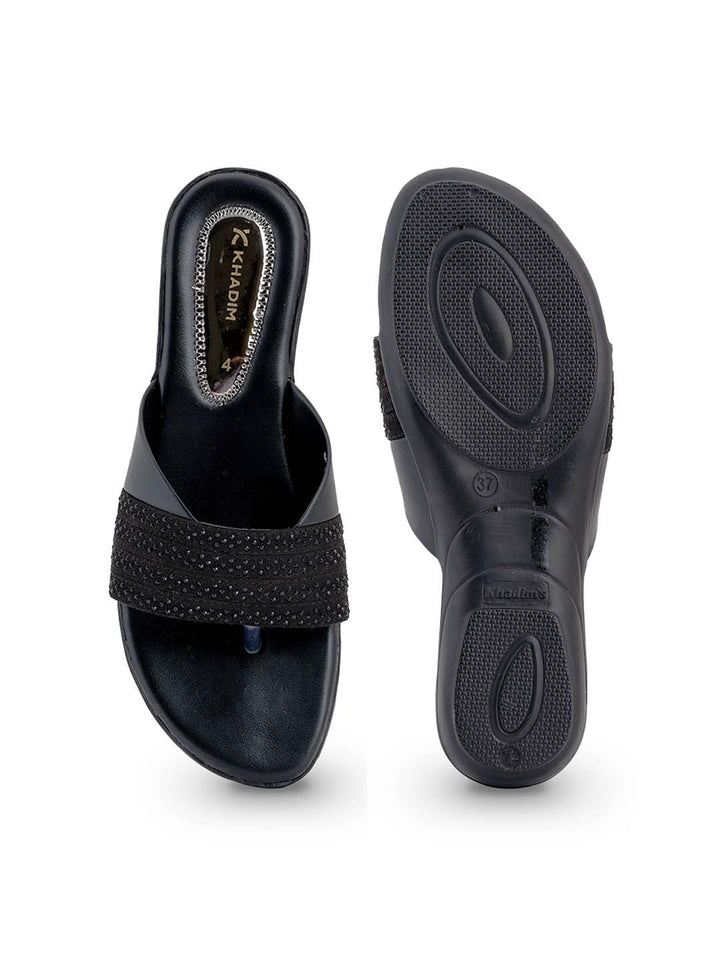 Khadim Flat Slip On Sandal for Women
