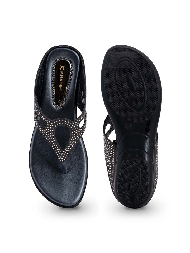Khadim Flat Slip On Sandal for Women